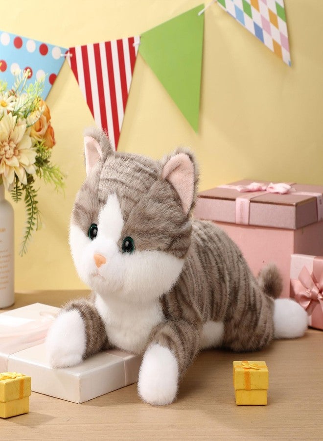 Lunmon Cat Stuffed Animal 17.72 Inch Soft Plush Kitten Toy Plush Throw Pillow Cute Stuffed Animal for Birthday Gift Party Favors(Lihua Cat Color) - Image 5